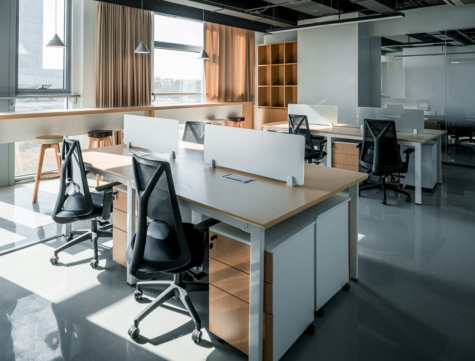 A bright office where applications are prepared