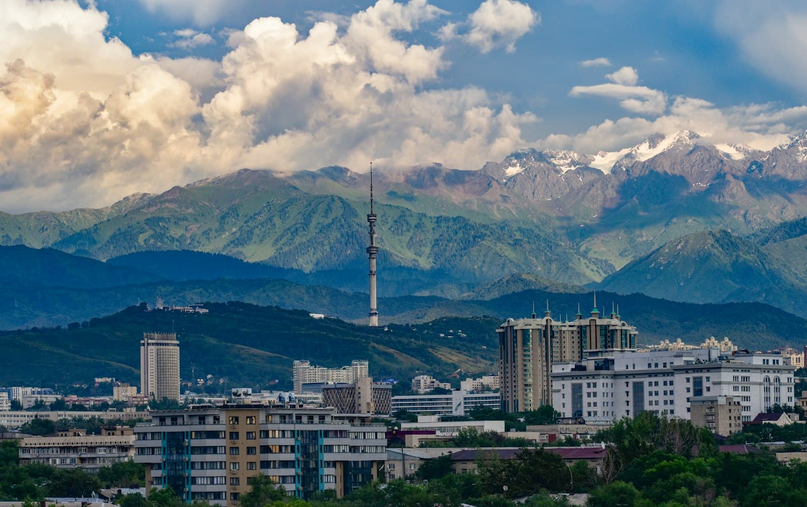 Modern skyline and wide boulevards in Kazakhstan