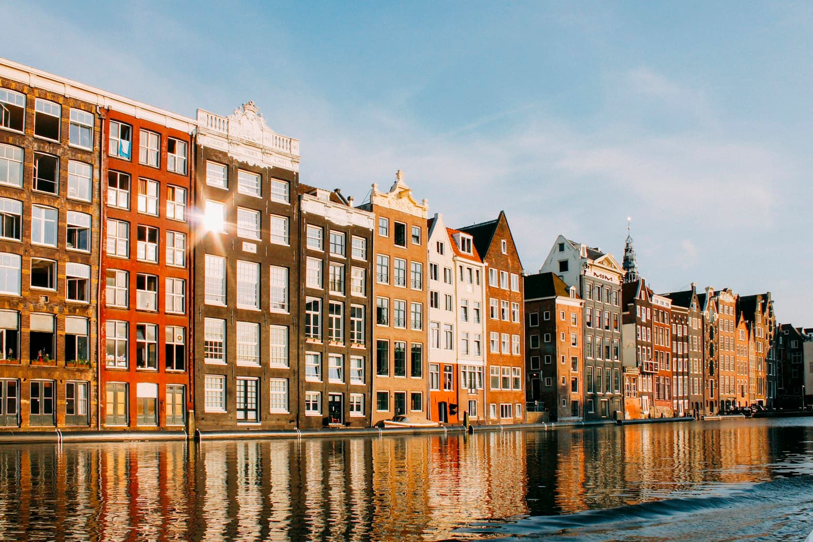 Canal houses and bicycles in Amsterdam, the Netherlands